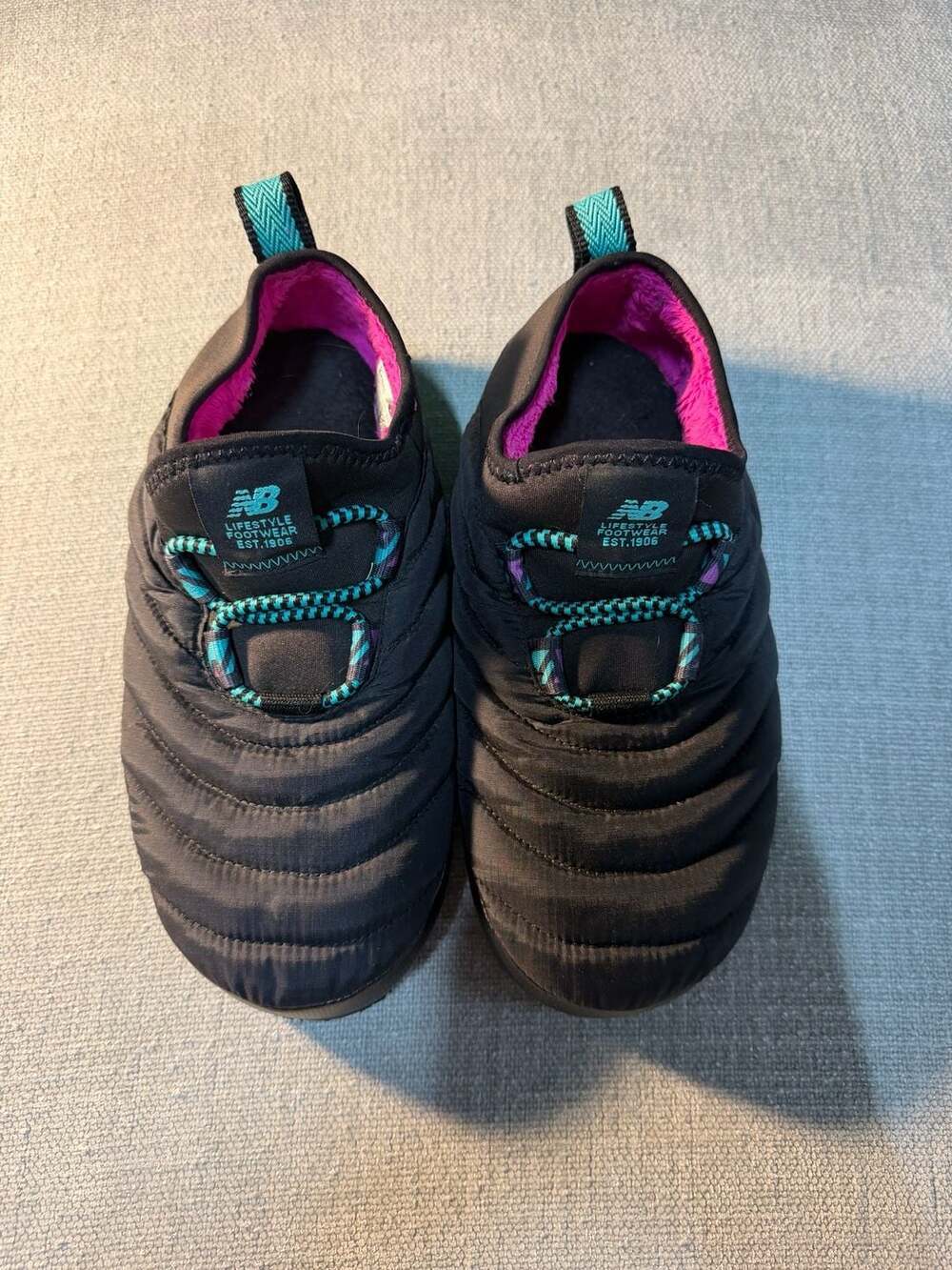 New Balance SUFMOCT Quilted Slip-On Shoes Size 4
